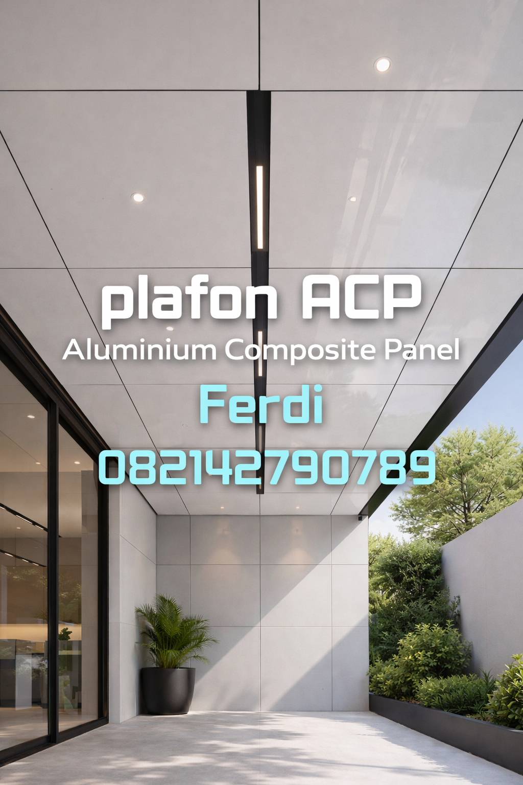 Plafon ACP Surabaya Plafon Aluminium Composite Panel Surabaya Sidoarjo Malang Ferdi 082142790789