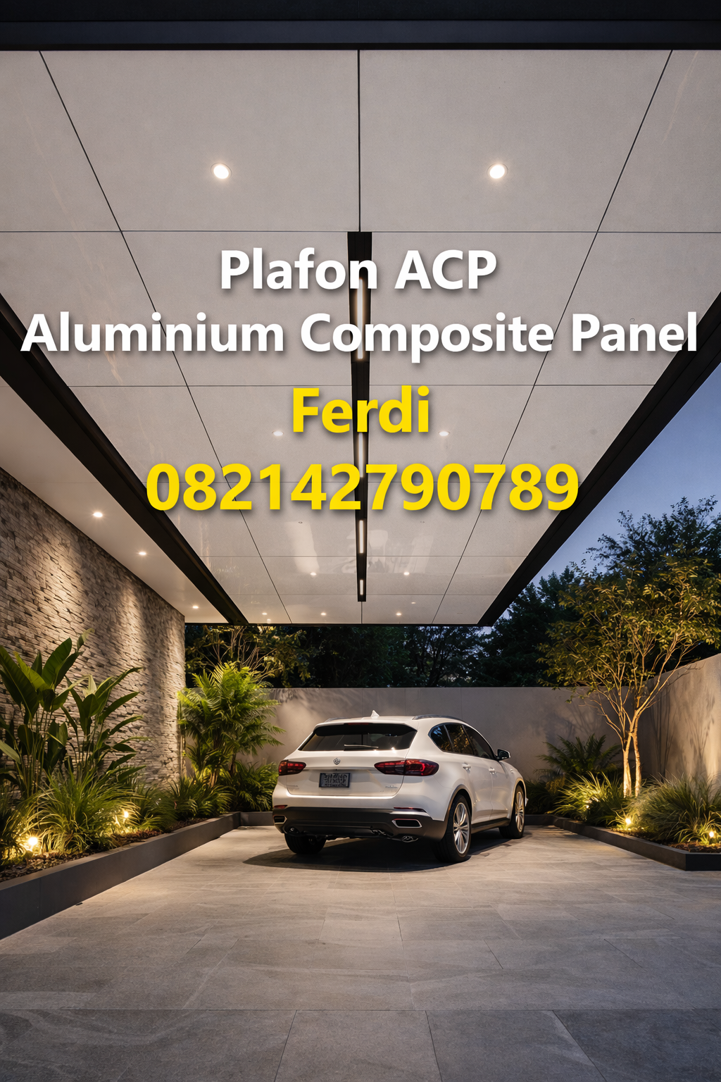 Plafon ACP Surabaya Plafon Aluminium Composite Panel Surabaya Sidoarjo Malang Ferdi 082142790789